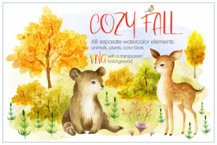 Cozy Fall Watercolor Animals and Plants Review