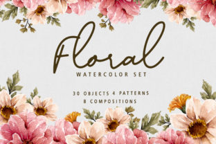 Floral Botanical Watercolor Set: A Versatile Illustrations Tool for Content Publishing