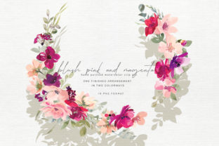 Hand Painted Watercolor Floral Wreath: A Versatile Illustration for Small Business Branding