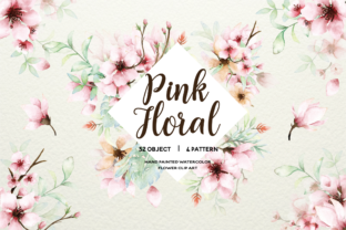 Pink Floral - Sakura Watercolor Set: A Versatile Illustration for Modern Branding