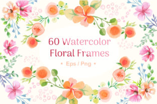 Vector Watercolor Floral Frames: A Versatile Illustration for Creative Projects
