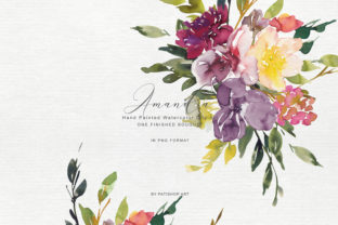 Watercolor Autumnal Bouquet Clipart for Handmade and Print Designs