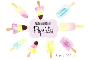 Watercolor Clip Art Popsicles: A Versatile Illustration for Creative Branding