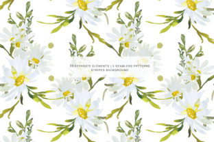 Watercolor Daisy Clip Art - Hand Painted: A Versatile Illustration for Creative Projects