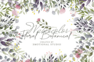 Watercolor Floral Batonicals Illustrations