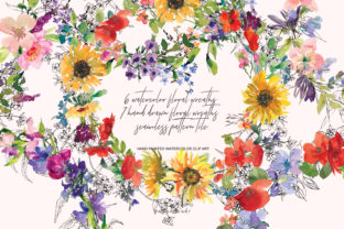 Watercolor Hand Drawn Wreath Collection: A Versatile Illustration for Creative Projects