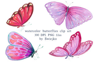 Watercolor Pink Butterflies: A Delicate Embroidery Design for Soft Projects